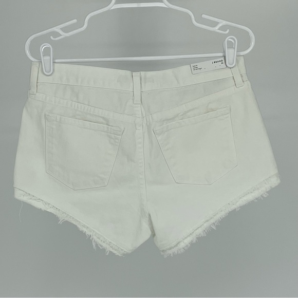 J. BRAND NWT SACHI MID-RISE CUTT OF DENIM JEAN SHORTS IN WHITE 26 29 - Picture 6 of 15